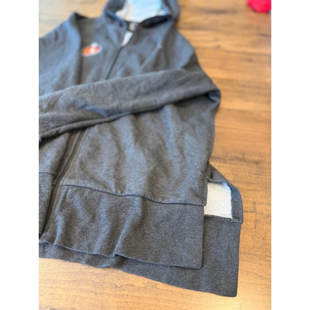 Nike Dri-FIT ECNL Soccer Full Zip Hoodie Charcoal Gray Women Medium